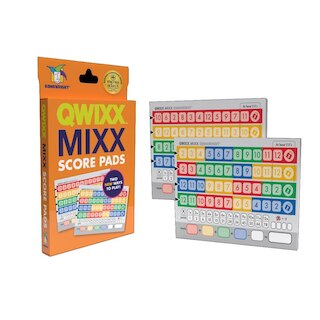 Gamewright Qwixx Mixx - Blocco Per Schede Punteggio Aggiuntive Per Il Gioco Di Dadi Qwixx - 2 Blocchi Da 100 Schede