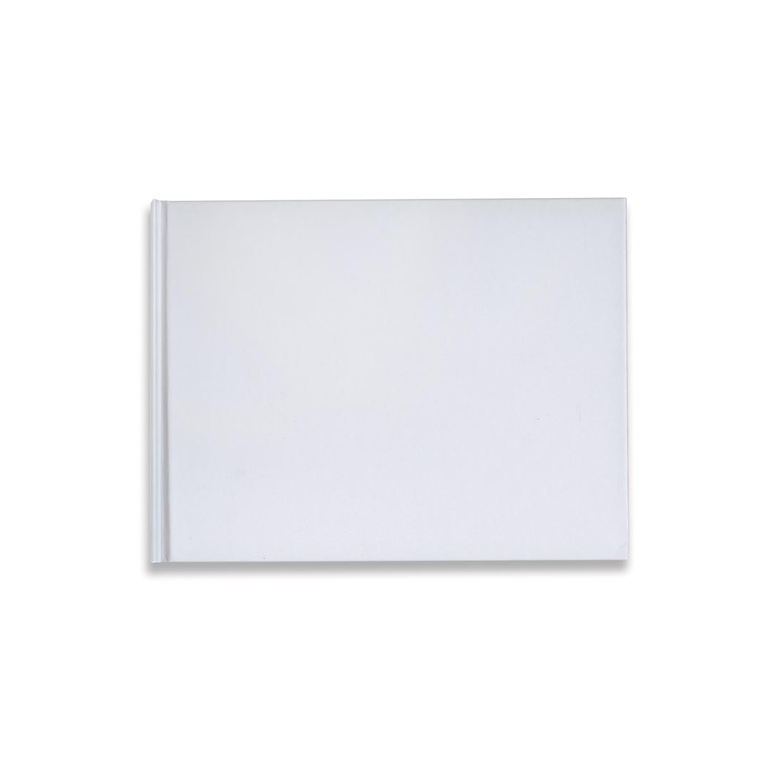 White Hardcover Blank Book Landscape Style
