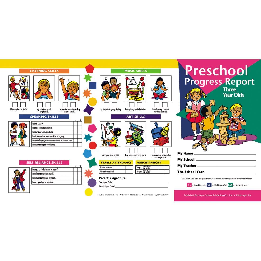 Preschool Progress Report: Three Year Olds