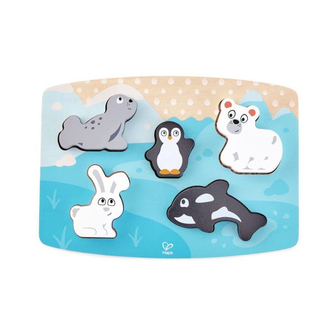 Hape Polar Animal Tactile Puzzle