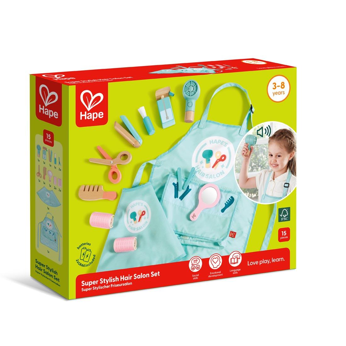 box for Super Stylish Hair Salon Set By Hape