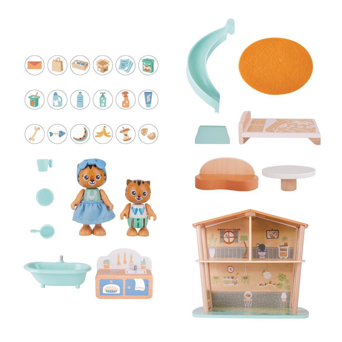 components of the Tigers' Jungle House By Hape