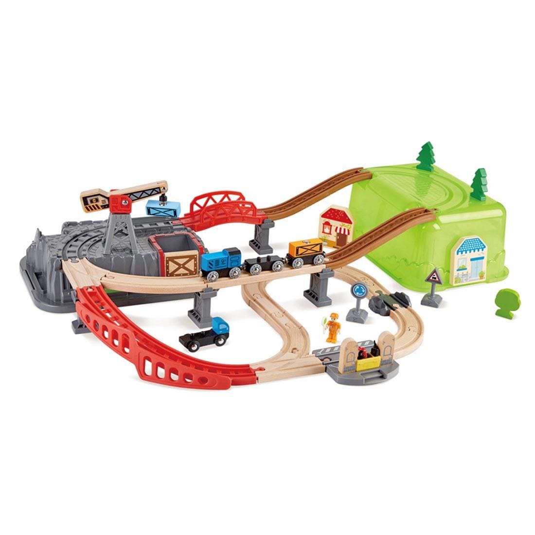 Assembled Railway Bucket Builder Set By Hape