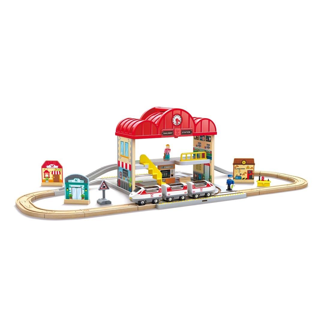 Portable Train Station Set by Hape