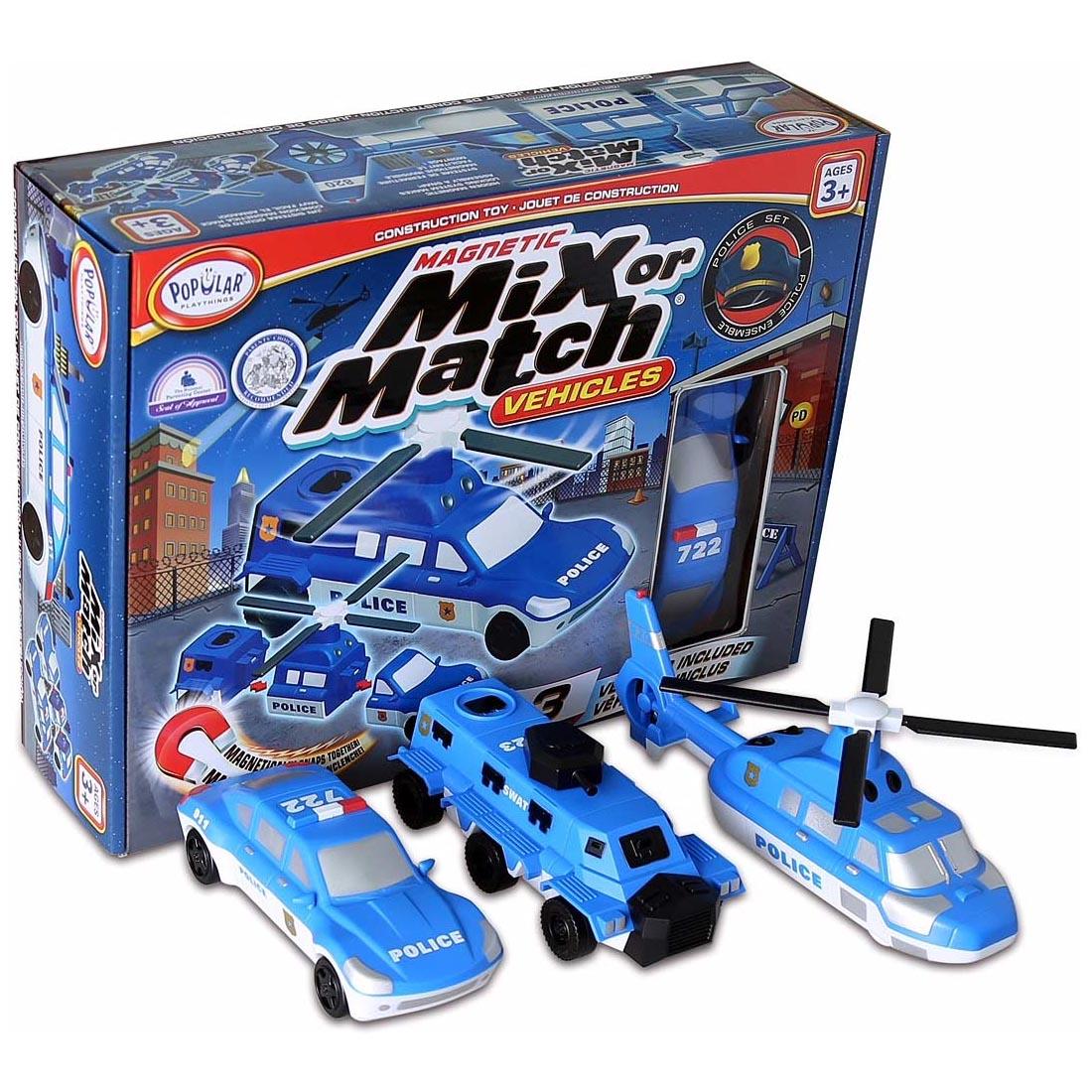 Police Magnetic Mix or Match Vehicles