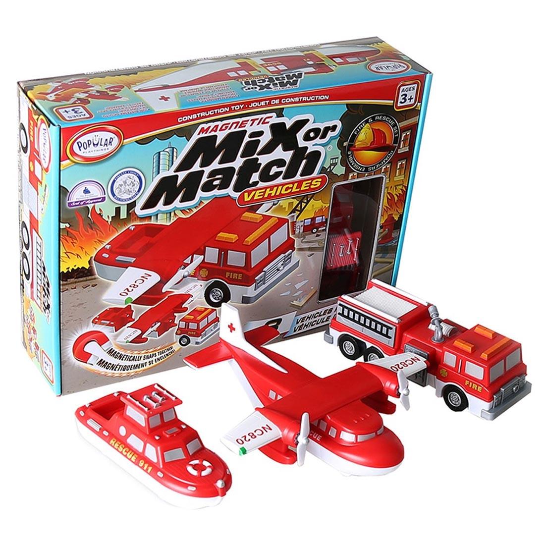 Fire and Rescue Magnetic Mix or Match Vehicles