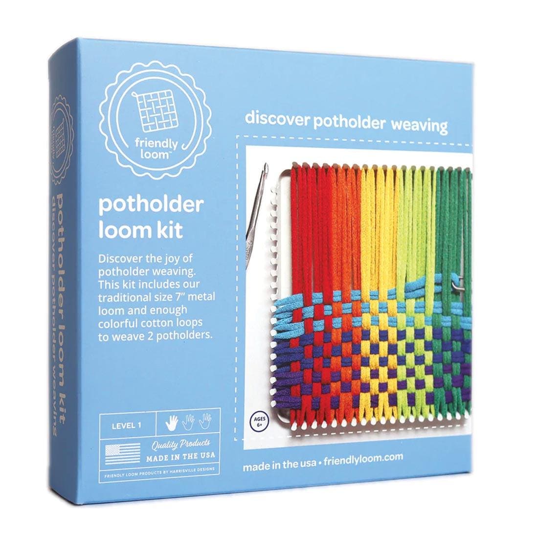 Friendly Loom Traditional Size Potholder Loom Set