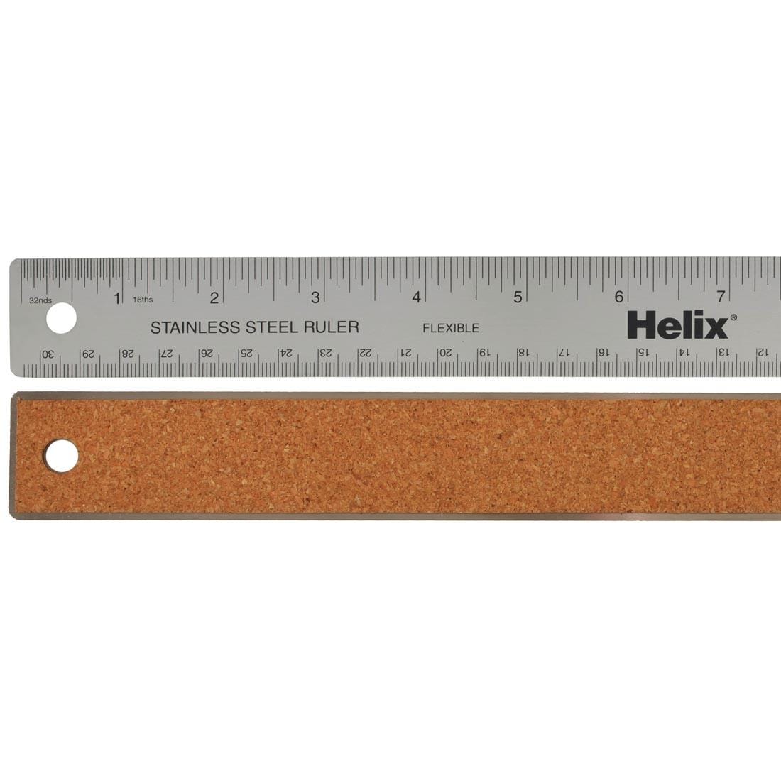 front and back sides of the Flexible Stainless Steel Ruler