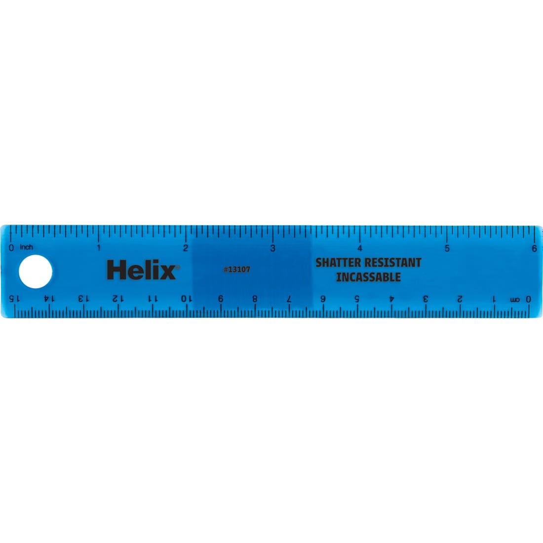 Helix 6" Shatter Resistant Ruler