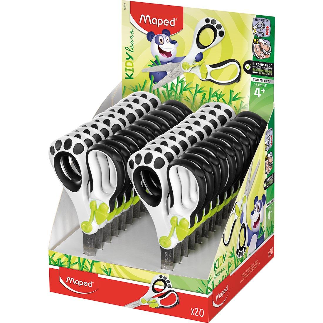 20-count package of Automatic Opening Educational Scissors by Maped