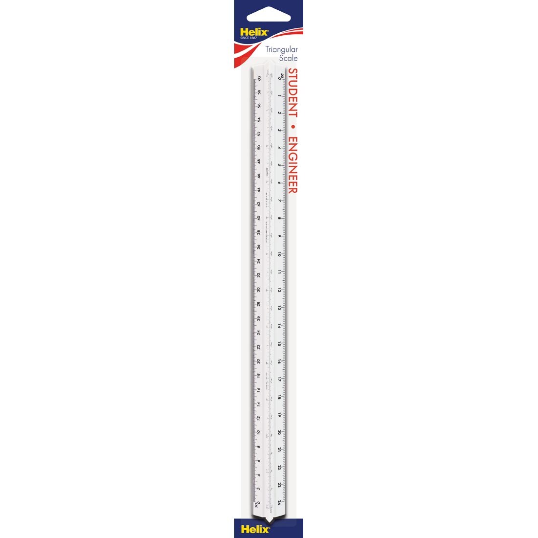 Helix Student Engineer's Triangular Scale in package