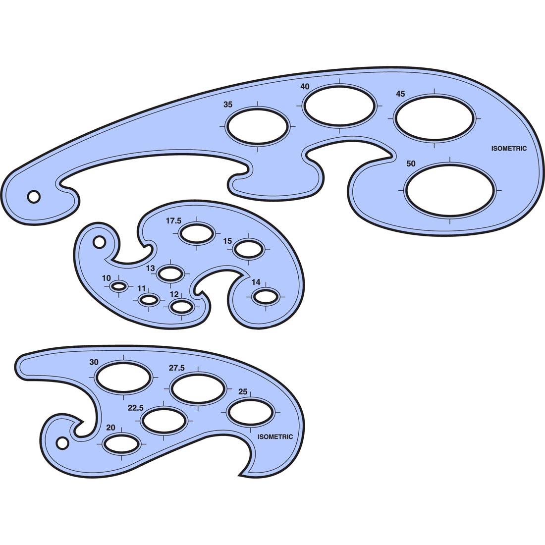 French Curve 3 Piece Set