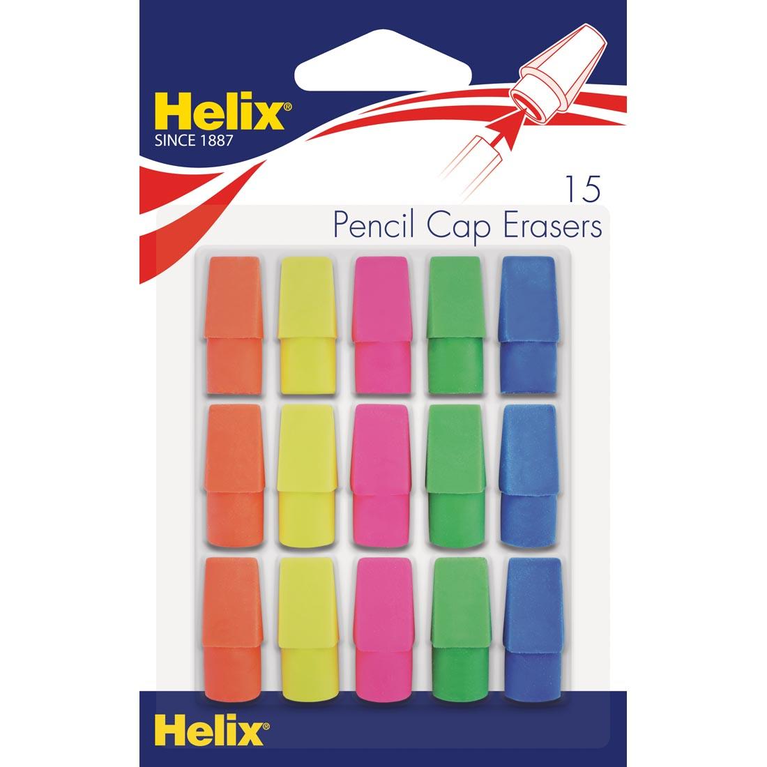 Helix Pencil Cap Erasers