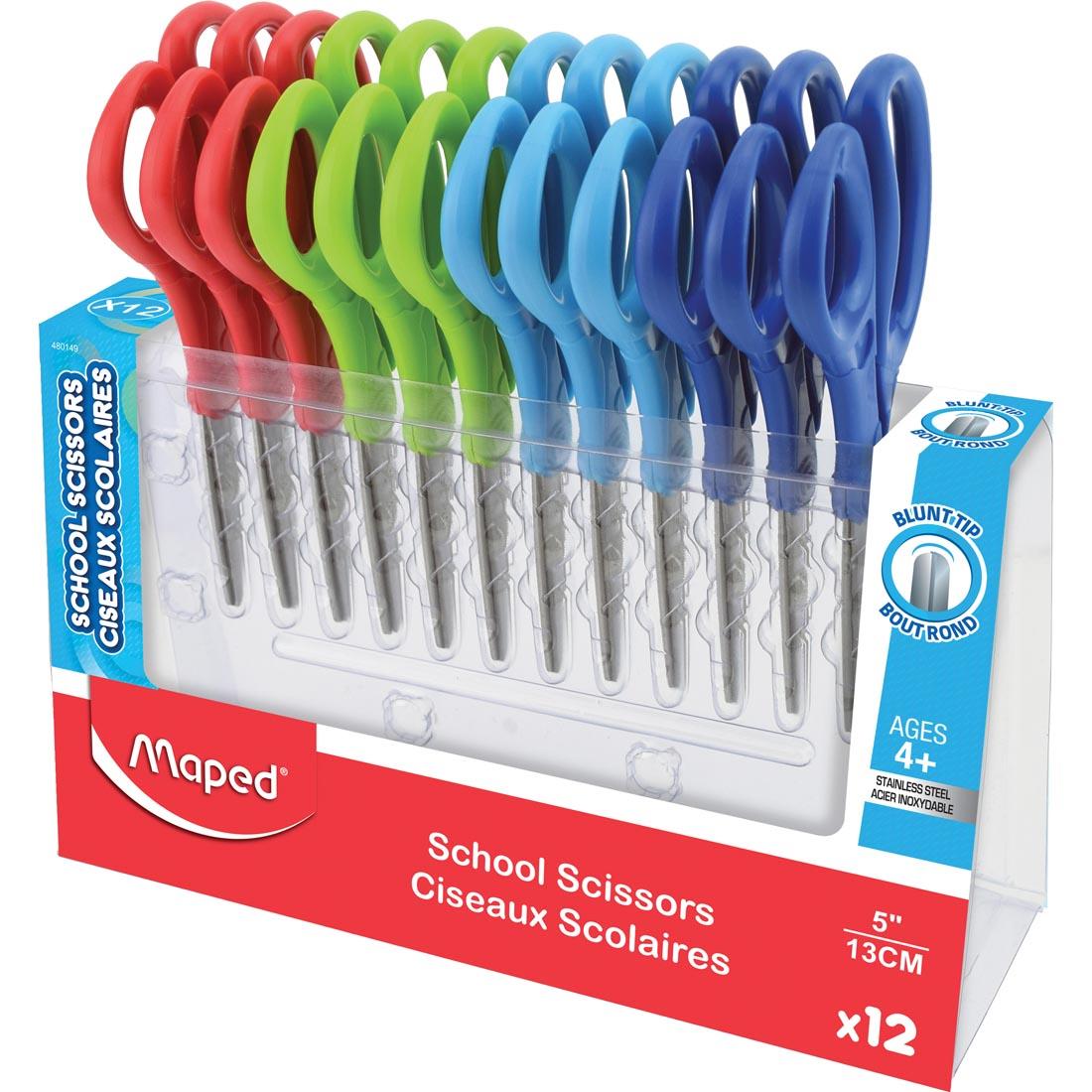 Maped School Scissors Blunt 12-Count Package