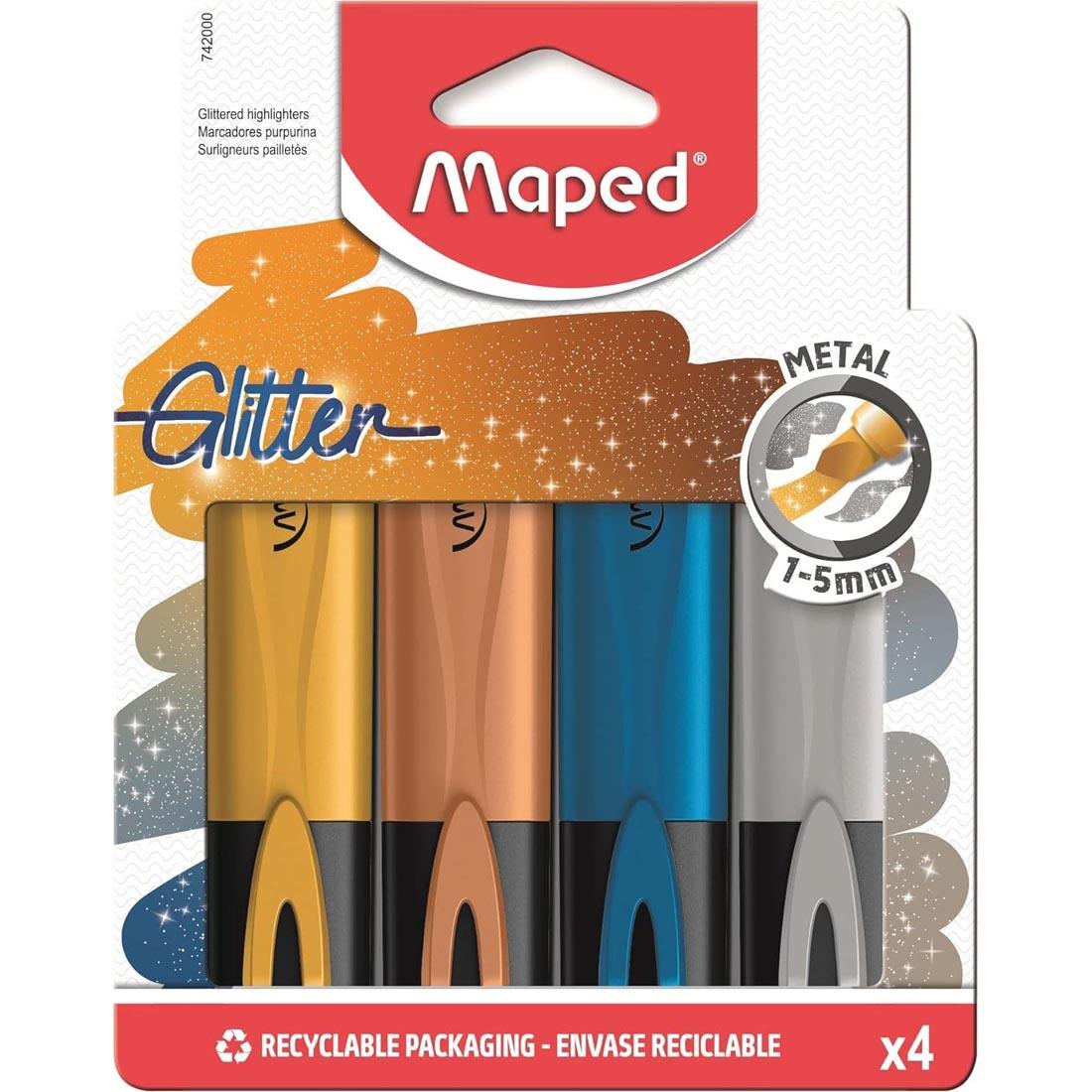 package of Maped Metallic Glitter Highlighters