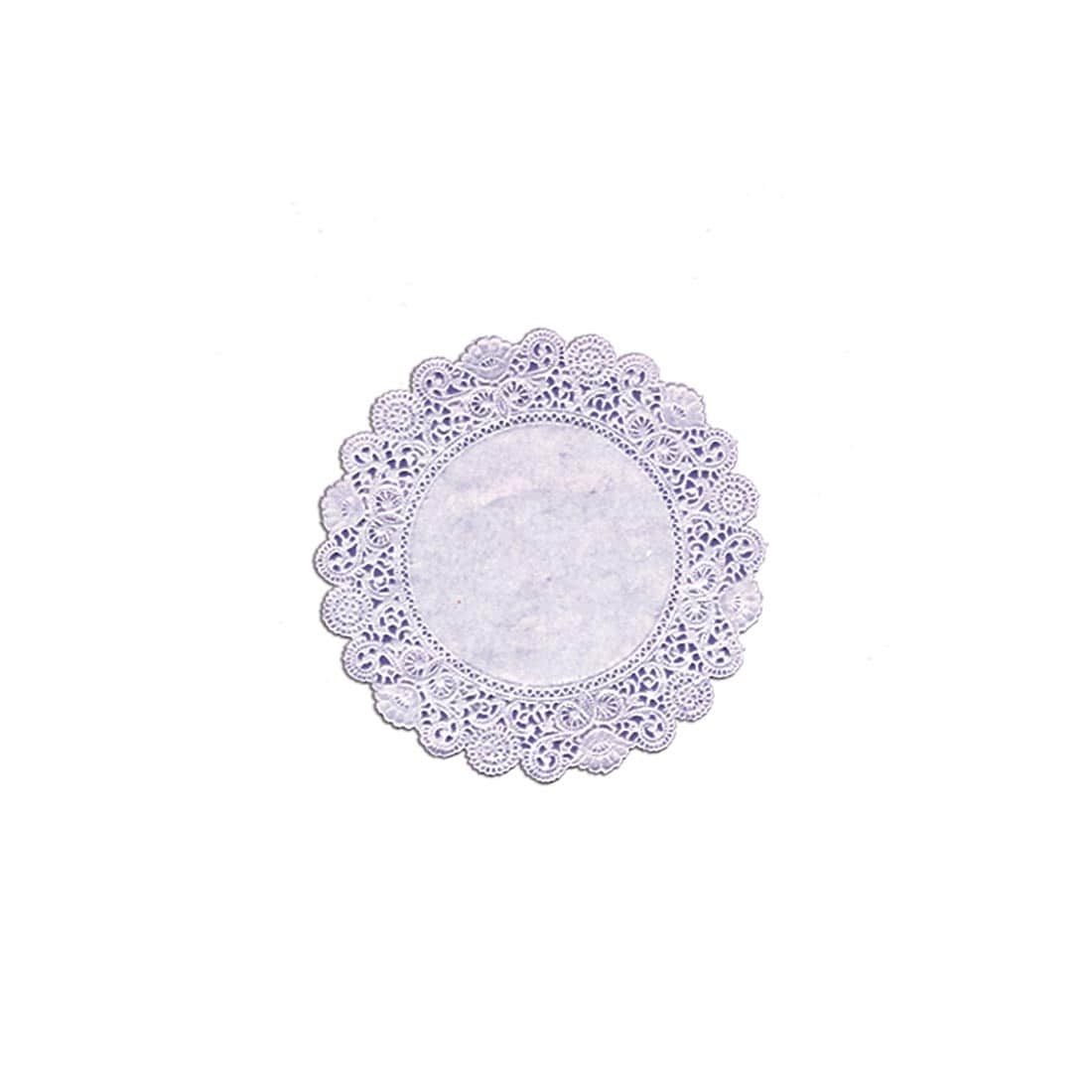 White Round Decorative Doily by Hygloss