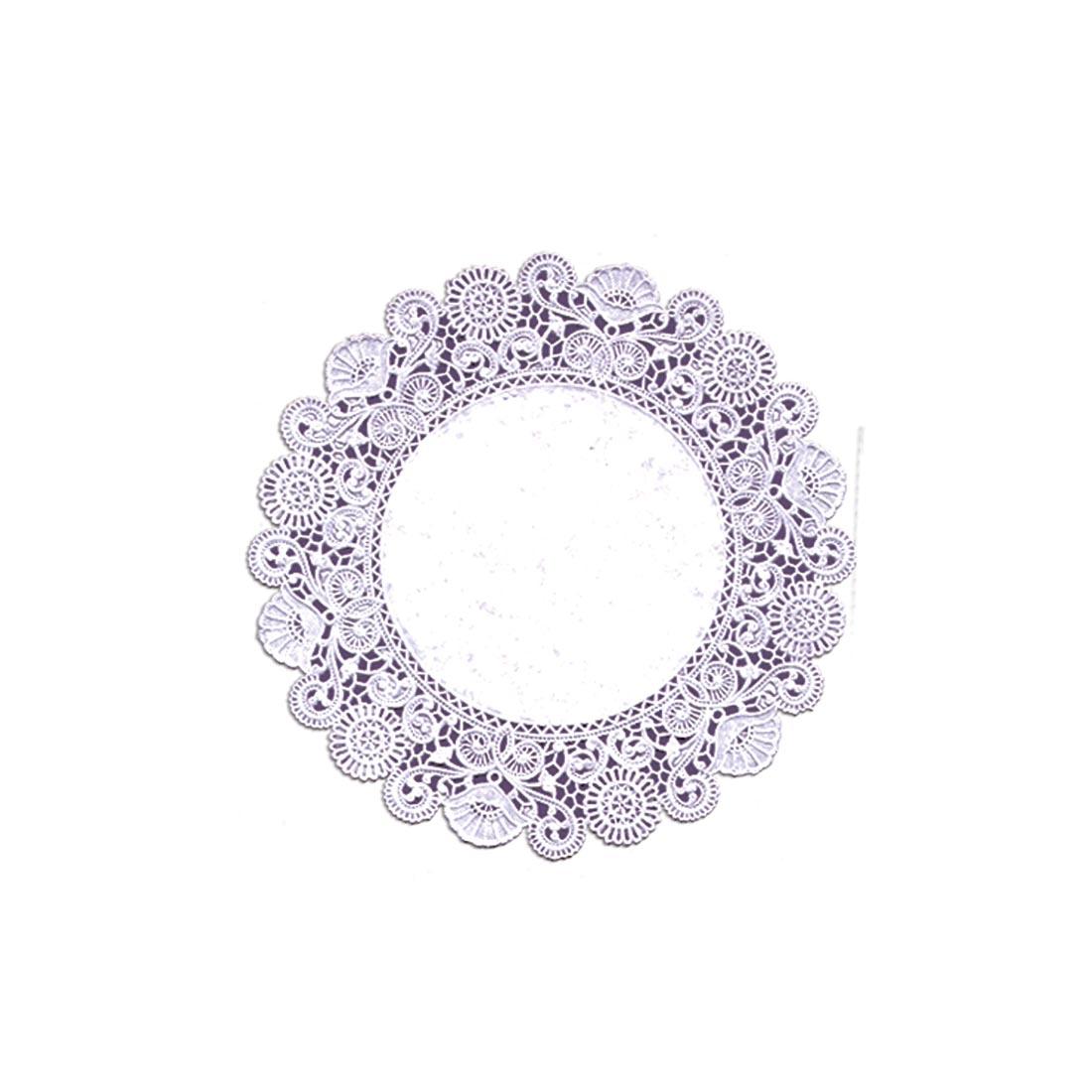 White Round Decorative Doily by Hygloss