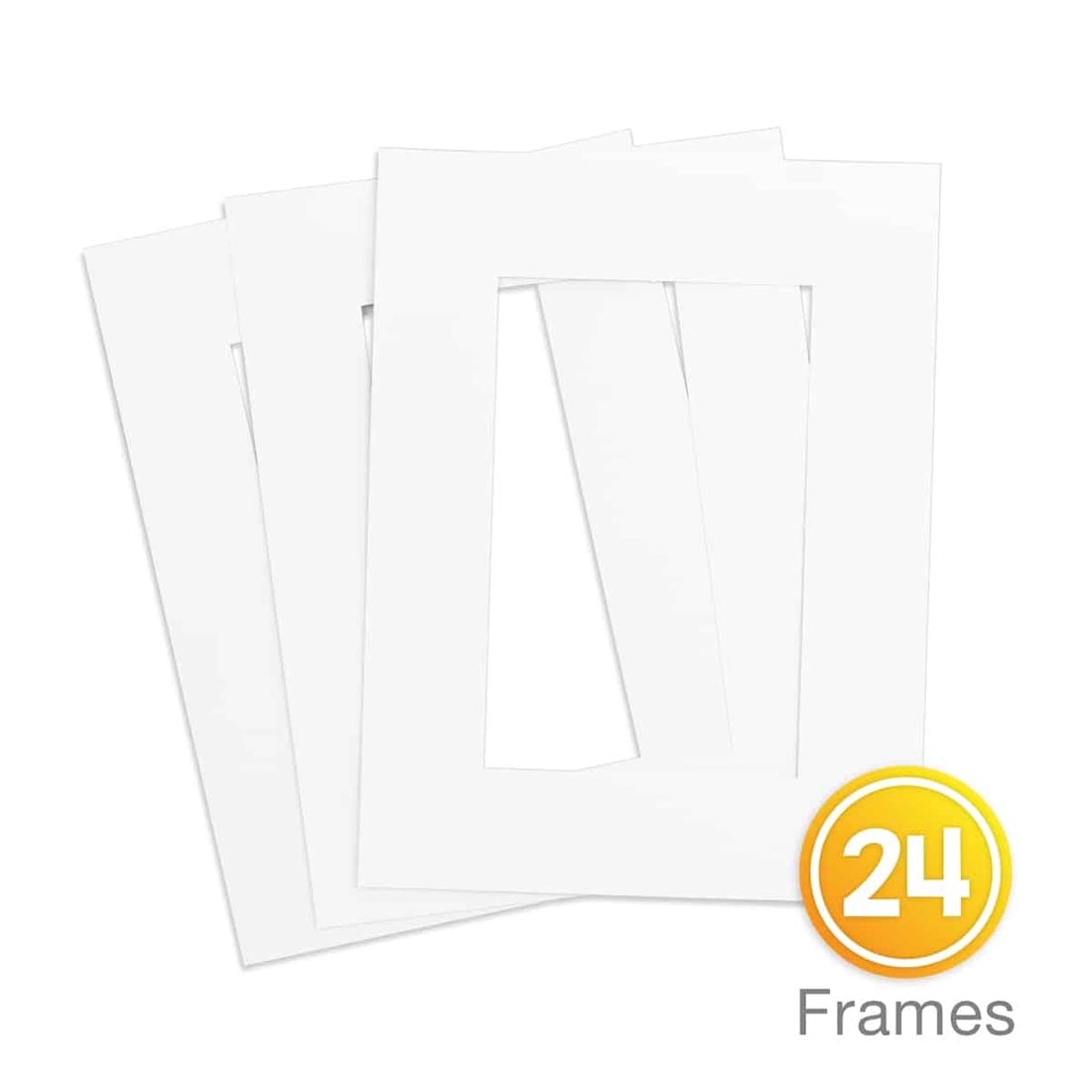 3 White Creative Frames by Hygloss plus text 24 Frames