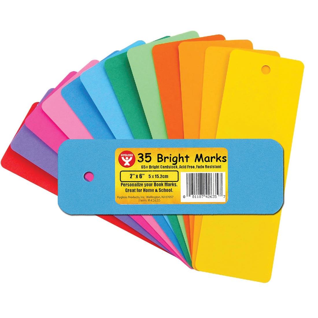 Blank Bright Bookmarks by Hygloss