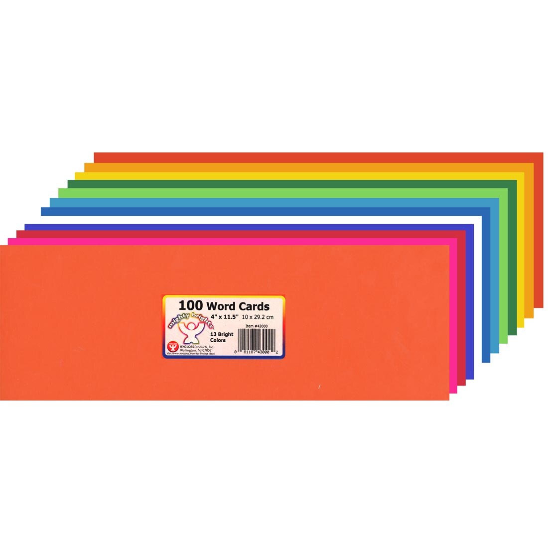 Assorted Color Word Cards