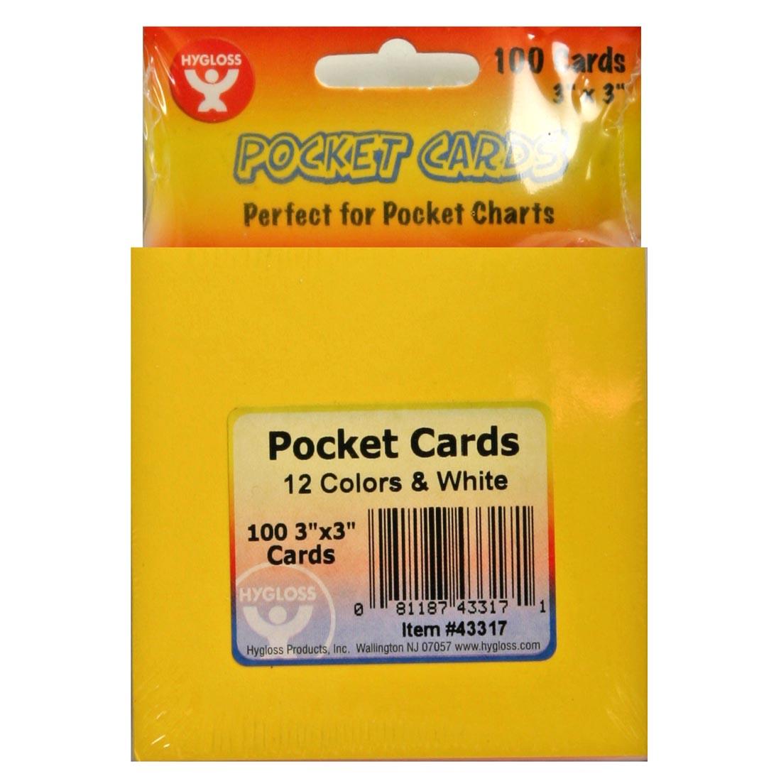 Package of Pocket Cards for Pocket Charts by Hygloss
