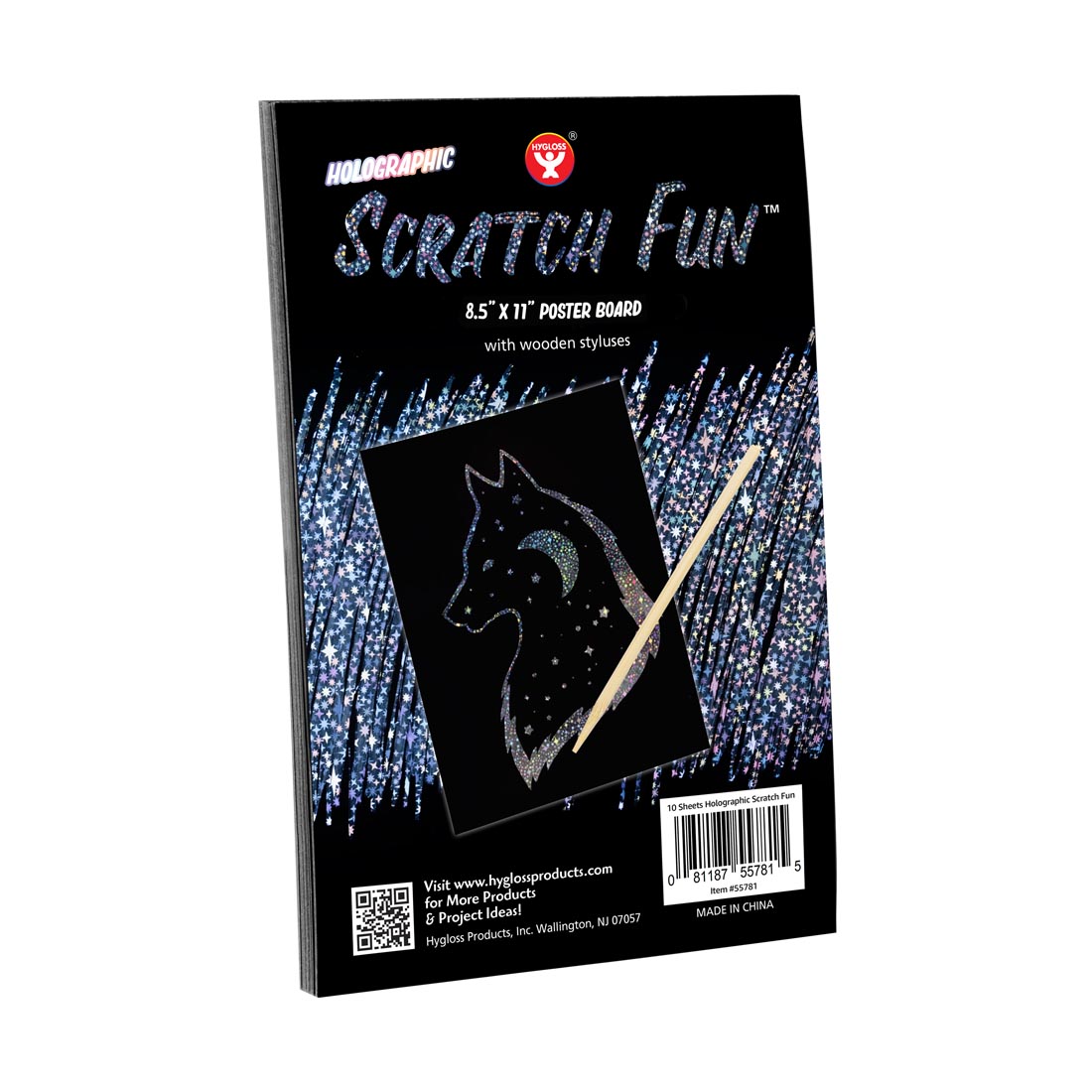package of Hygloss Scratch Fun Holographic Boards