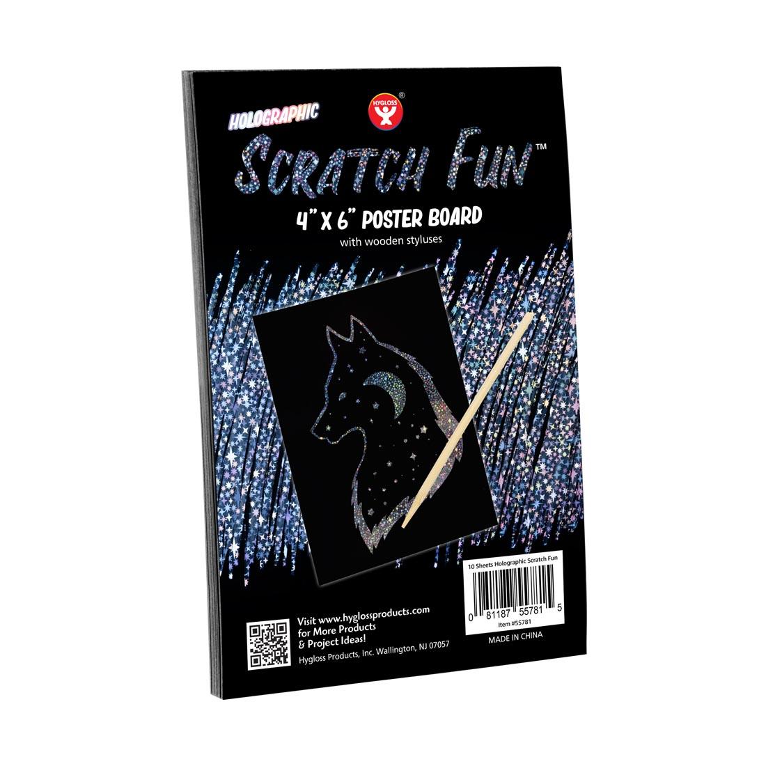 package of Hygloss Scratch Fun Holographic Boards