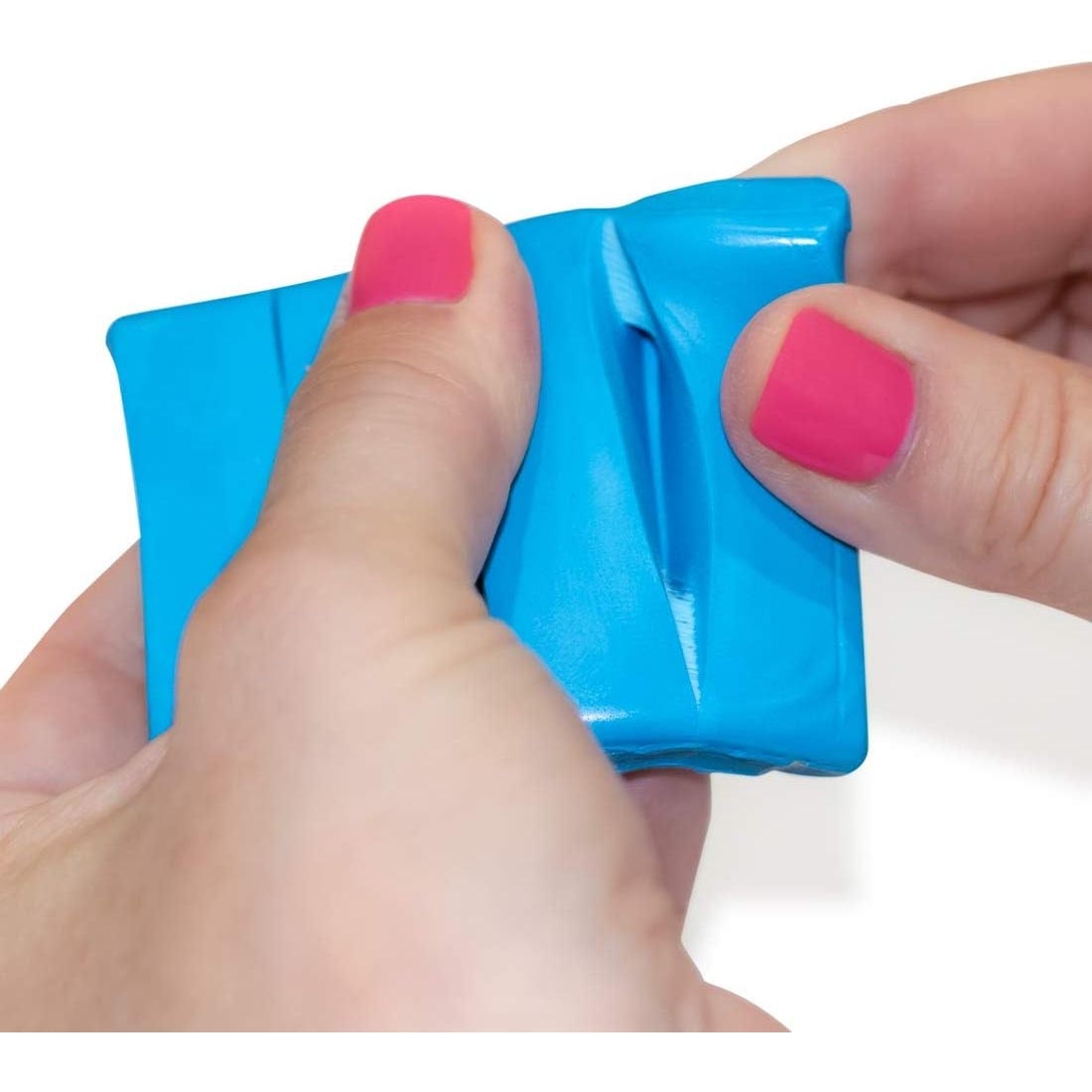 hands tearing off a piece of Hygloss Hang Tak