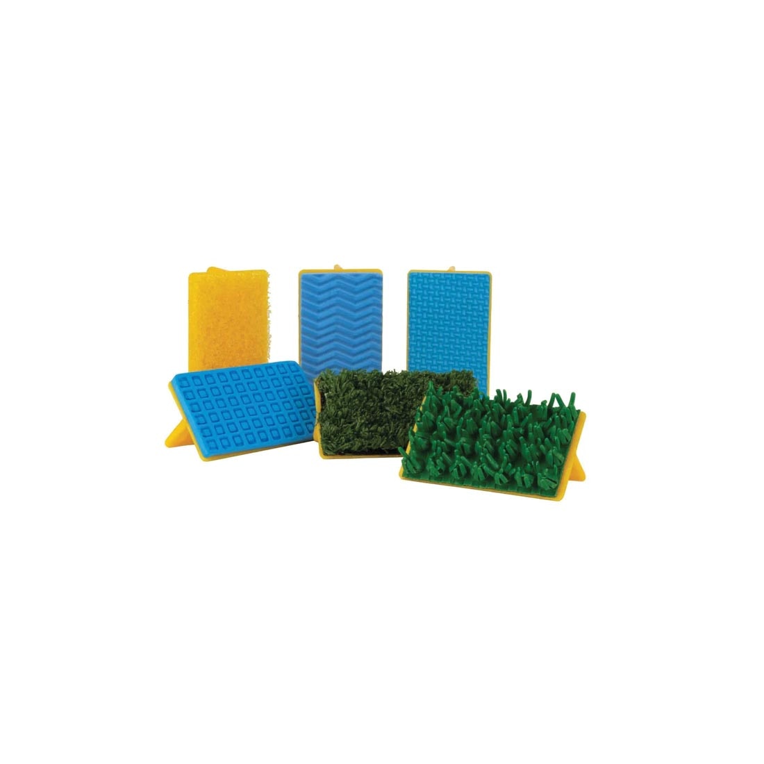 6 Textured Art Stampers; texture side showing