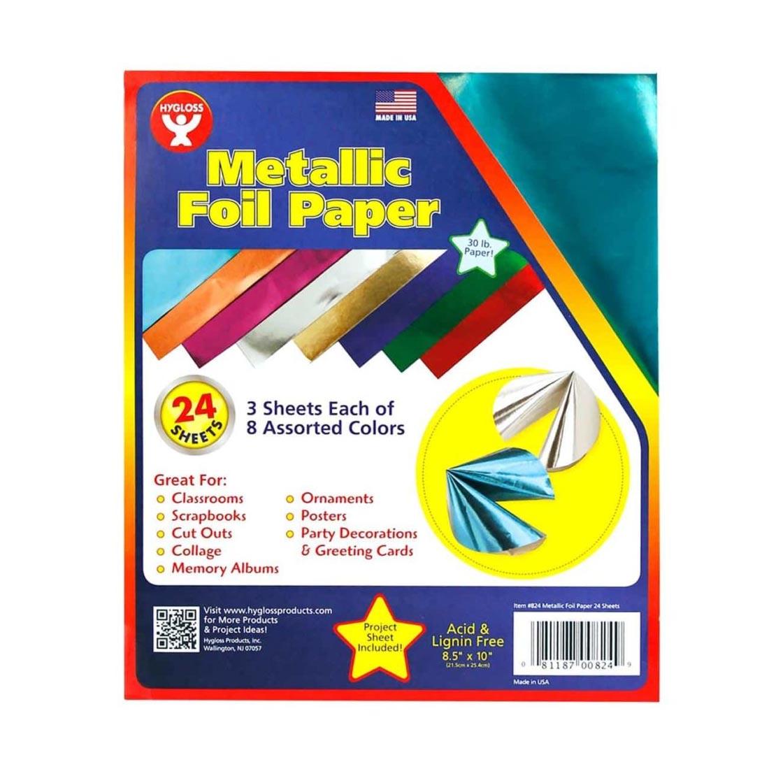 Metallic Foil Paper in packaging by Hygloss
