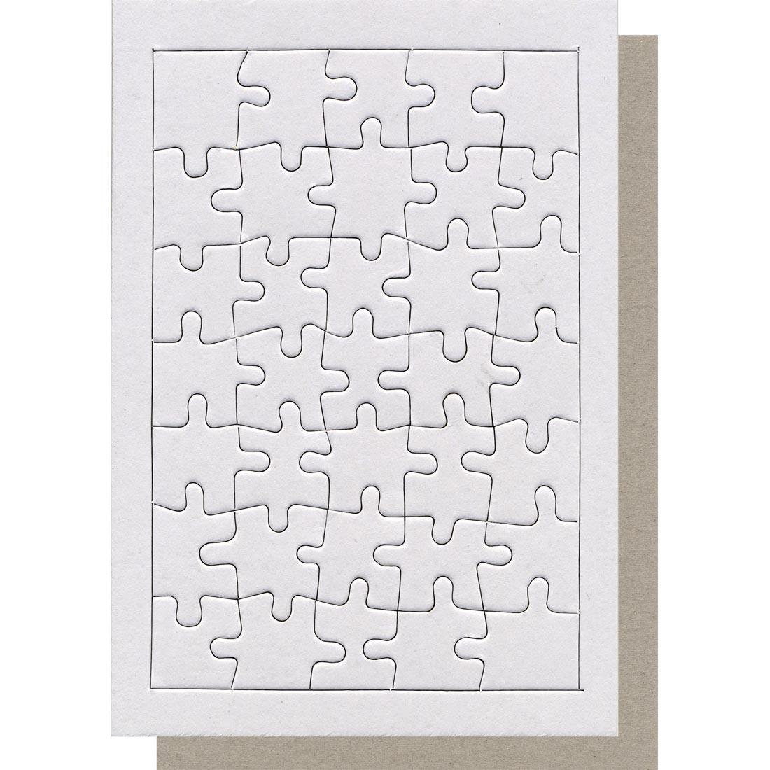 Blank Color Your Own 35-Piece Puzzle