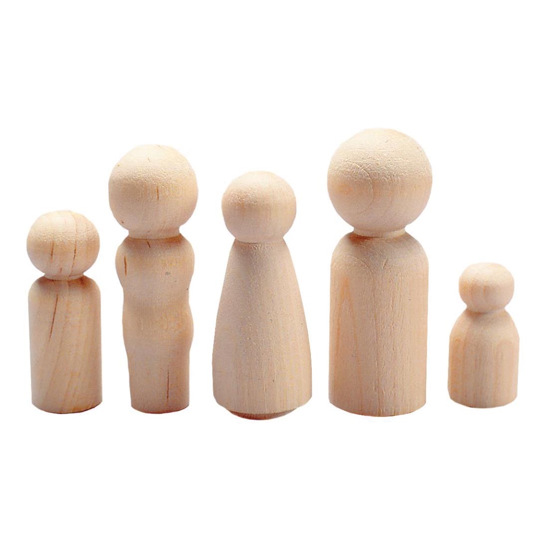 Assorted Size People Wood Shapes