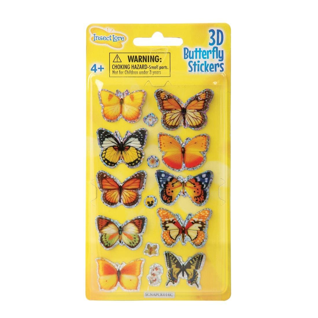 10-count package of 3D Butterfly stickers
