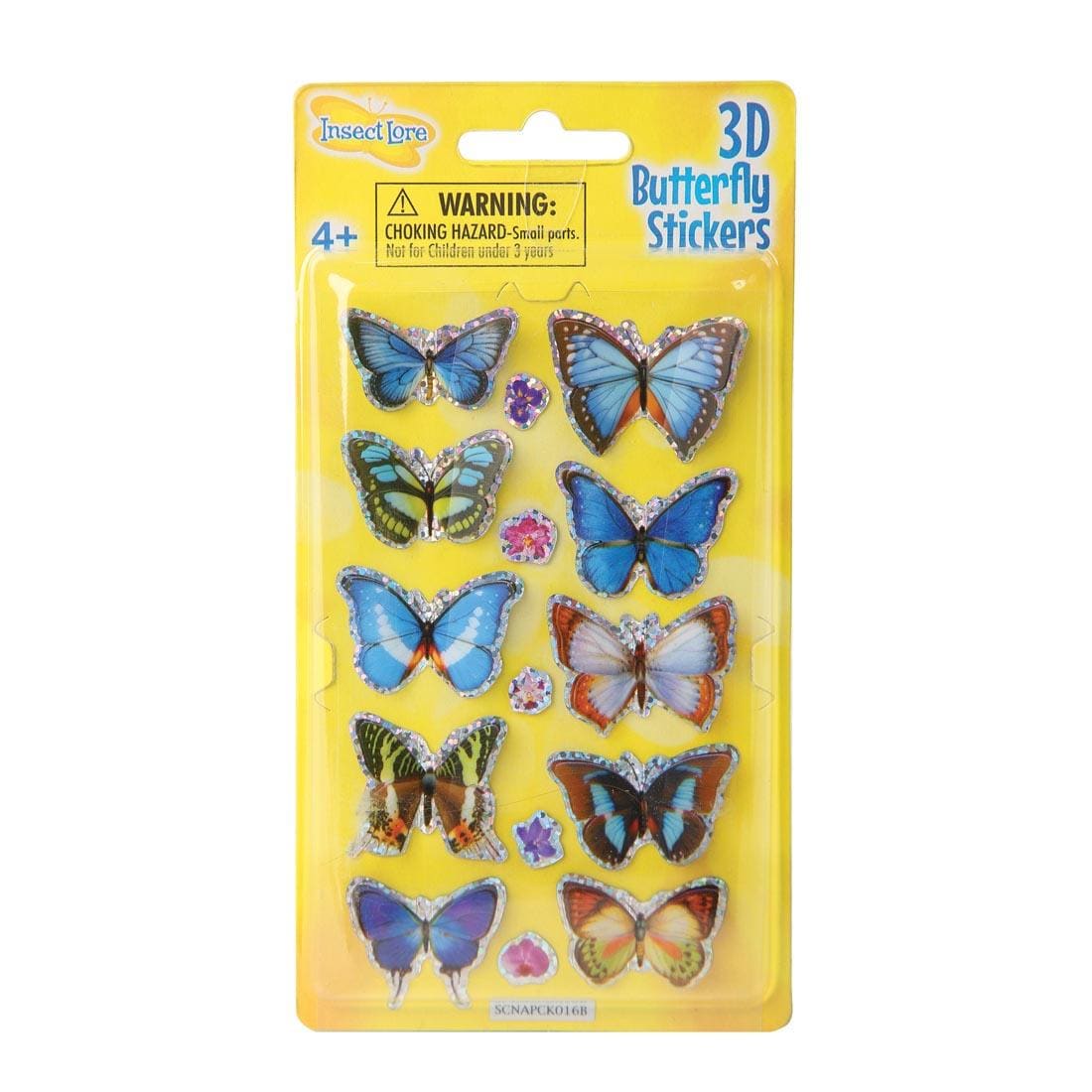 10-count package of 3D Butterfly stickers