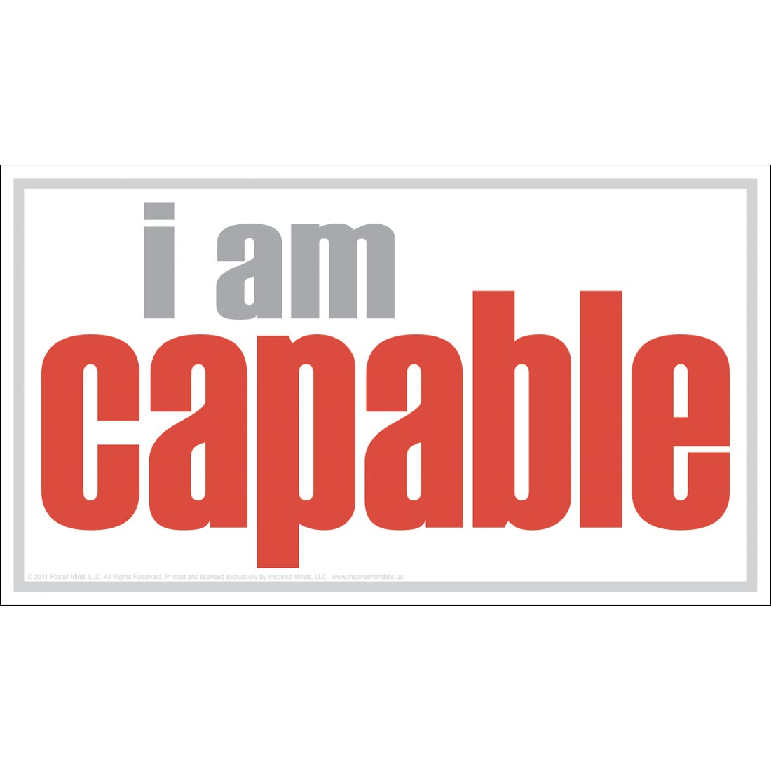 I Am Capable Magnet by Inspired Minds
