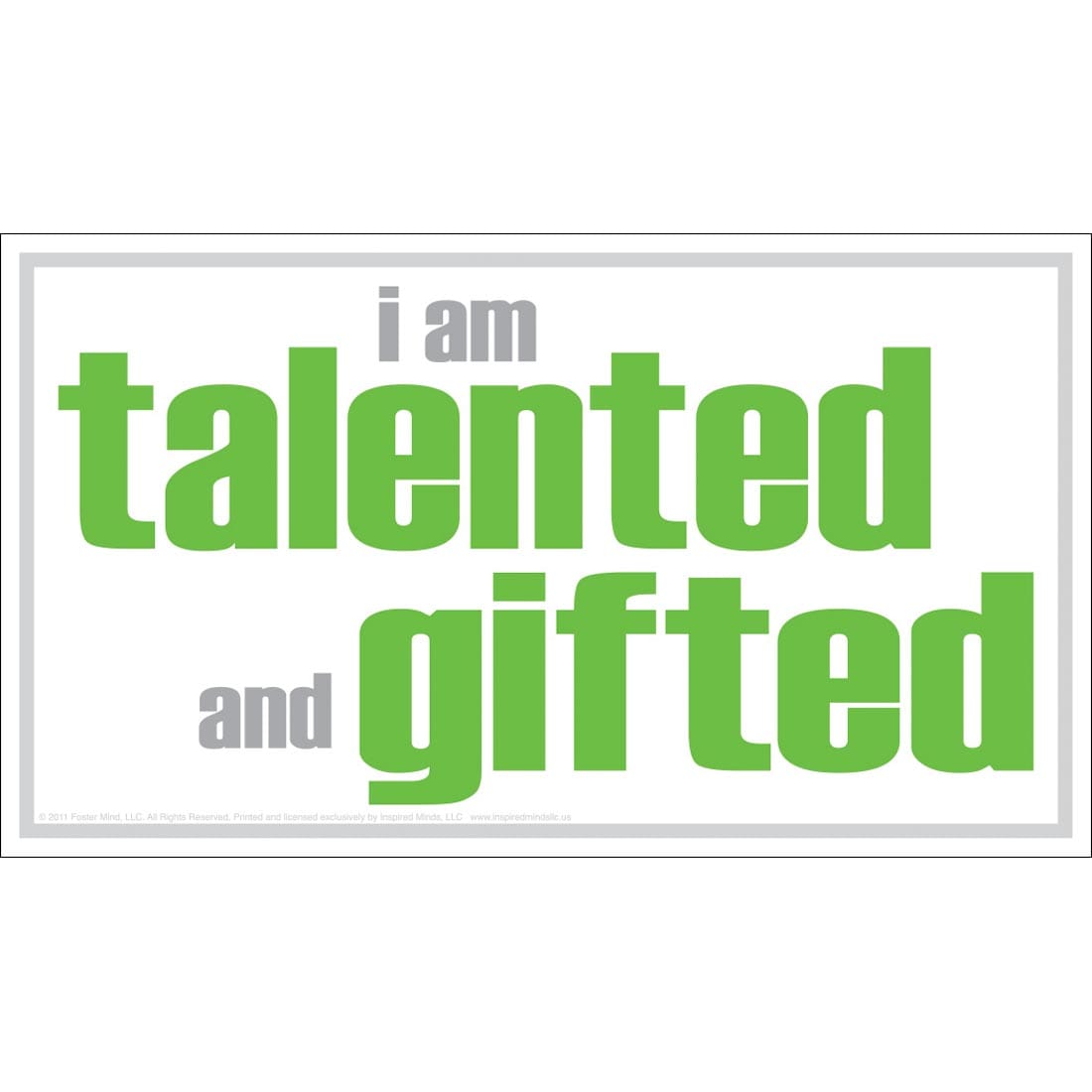 I Am Talented And Gifted Magnet by Inspired Minds