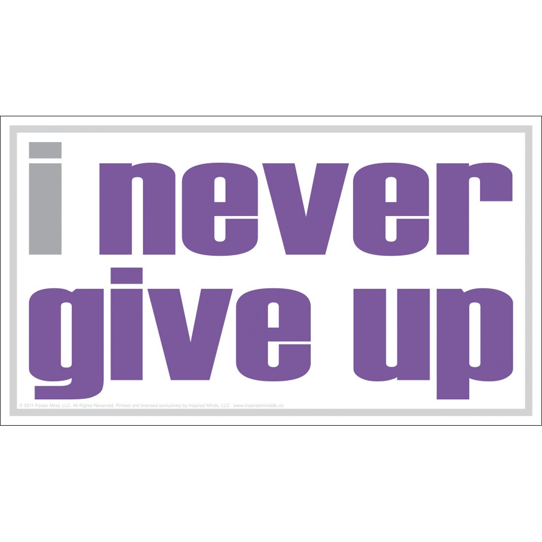 Never Give Up Magnet by Inspired Minds