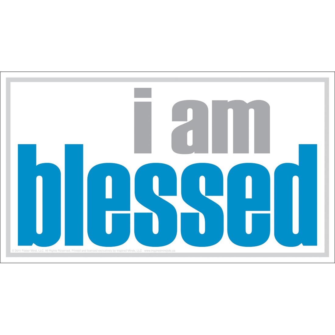 I Am Blessed Magnet by Inspired Minds
