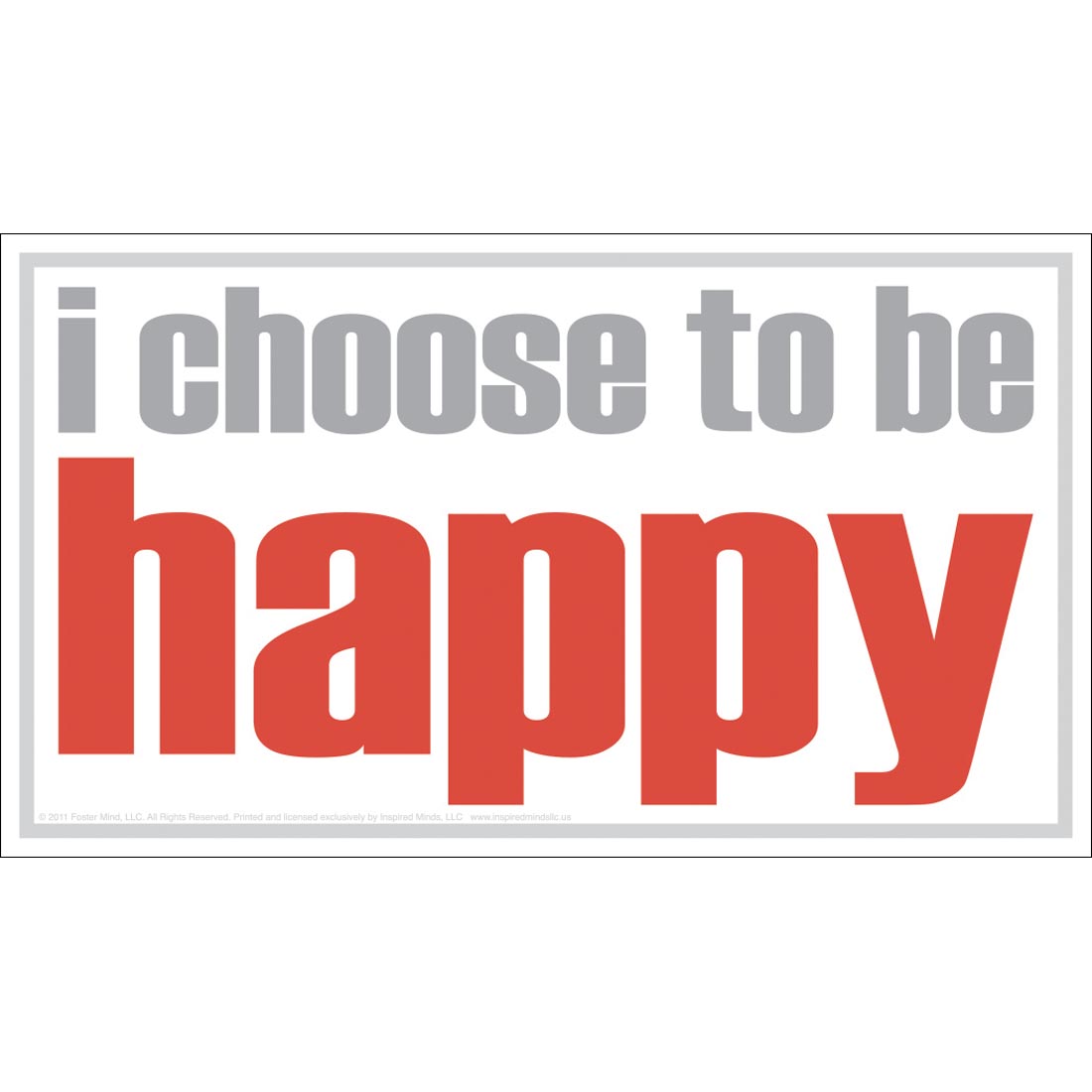 I Choose To Be Happy Magnet by Inspired Minds