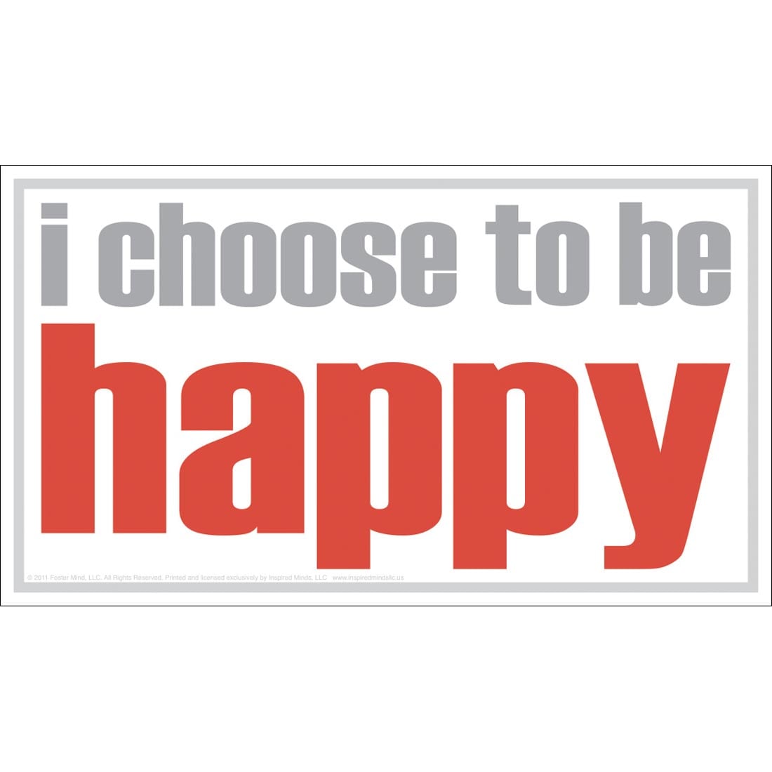 I Choose To Be Happy Magnet by Inspired Minds