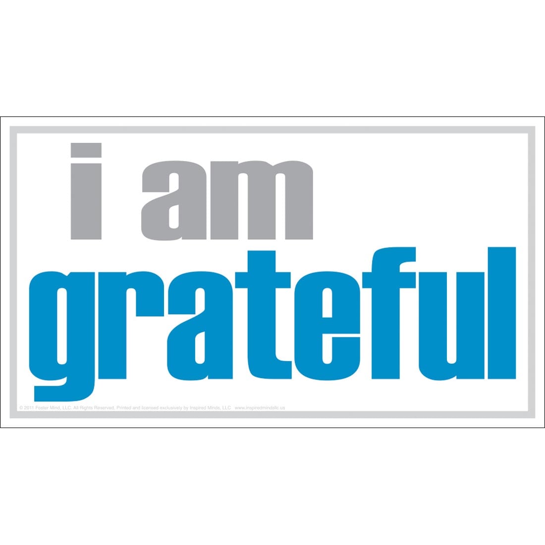 I Am Grateful Magnet by Inspired Minds