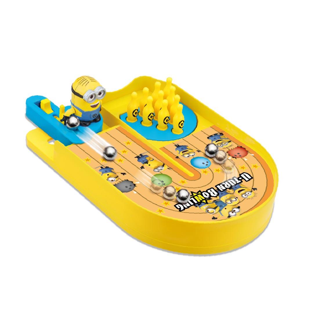 Minions U-Turn Bowling with ball shown several times to indicate action