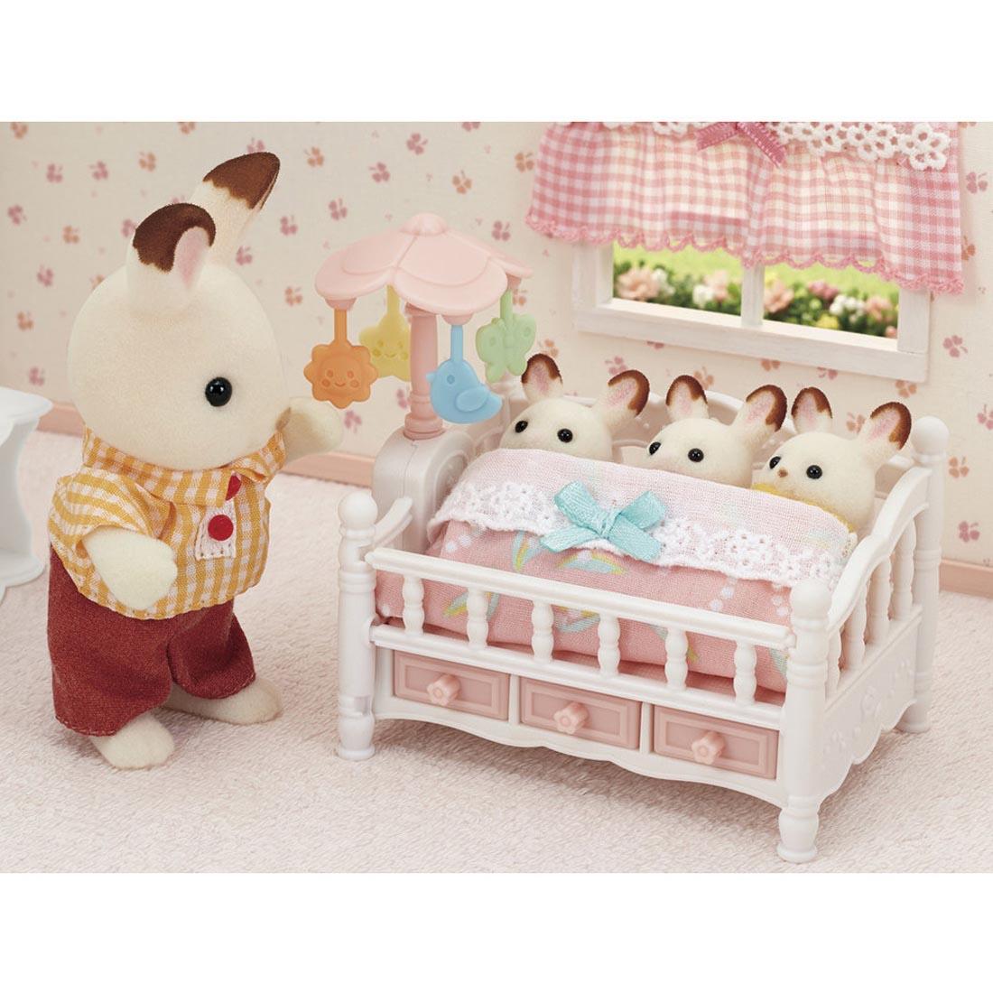 Calico Critters Crib With Mobile