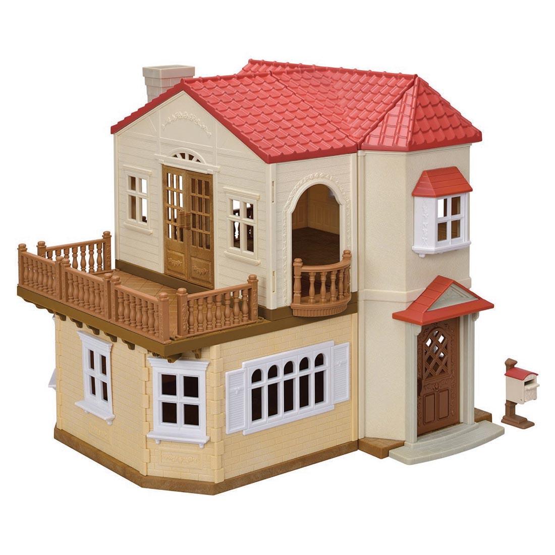 Calico Critters Red Roof Country Home With Secret Attic Playroom