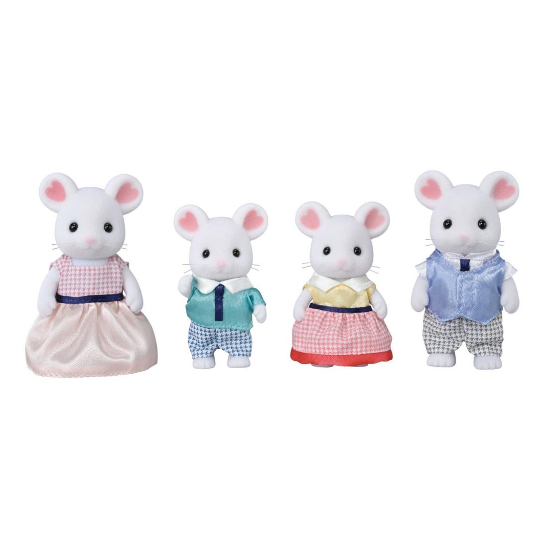 Calico Critters Marshmallow Mouse Family