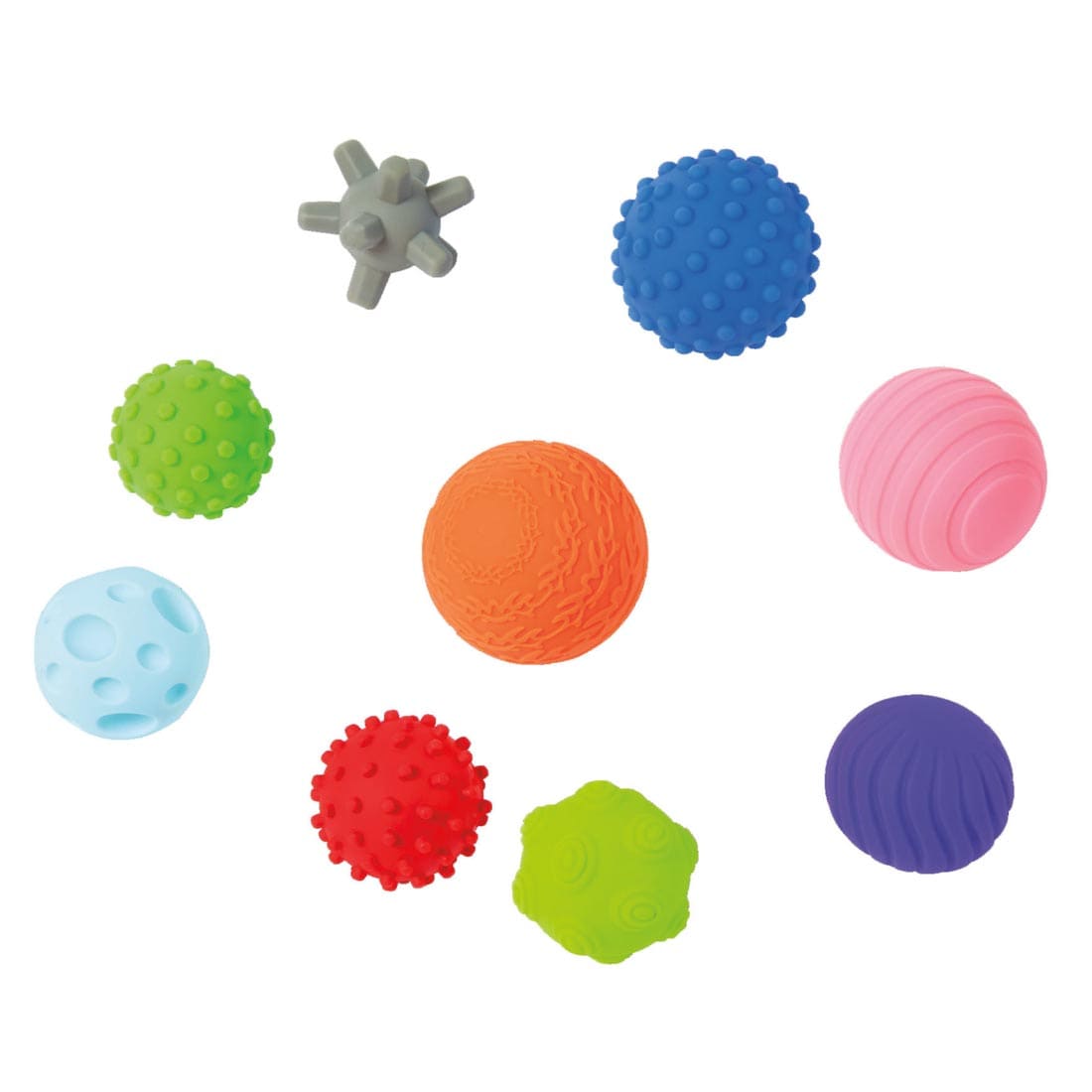 Set of 9 Kidoozie Touch 'n Roll Sensory Balls