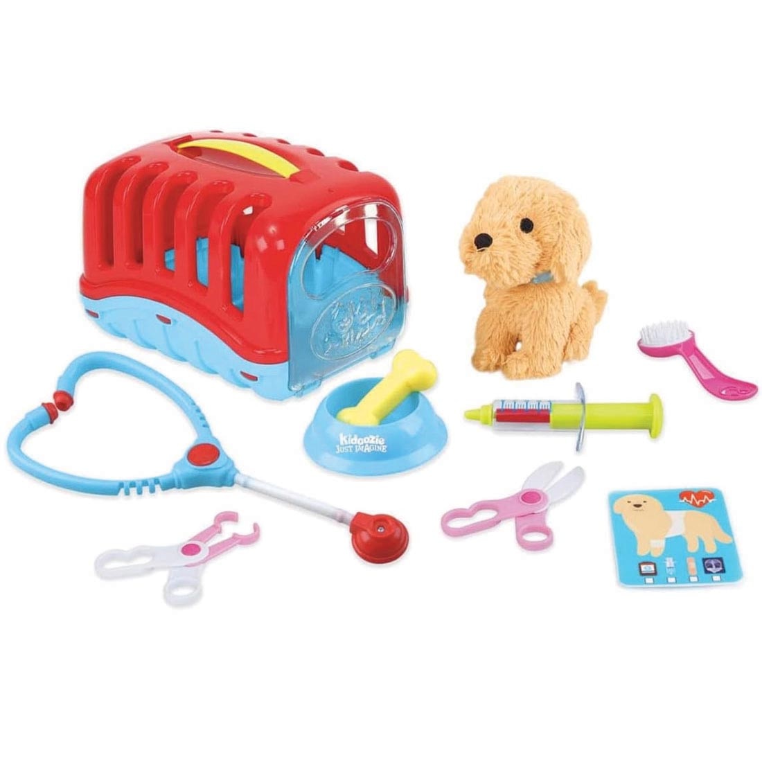 Groom 'N Care Pet Carrier Set By Kidoozie