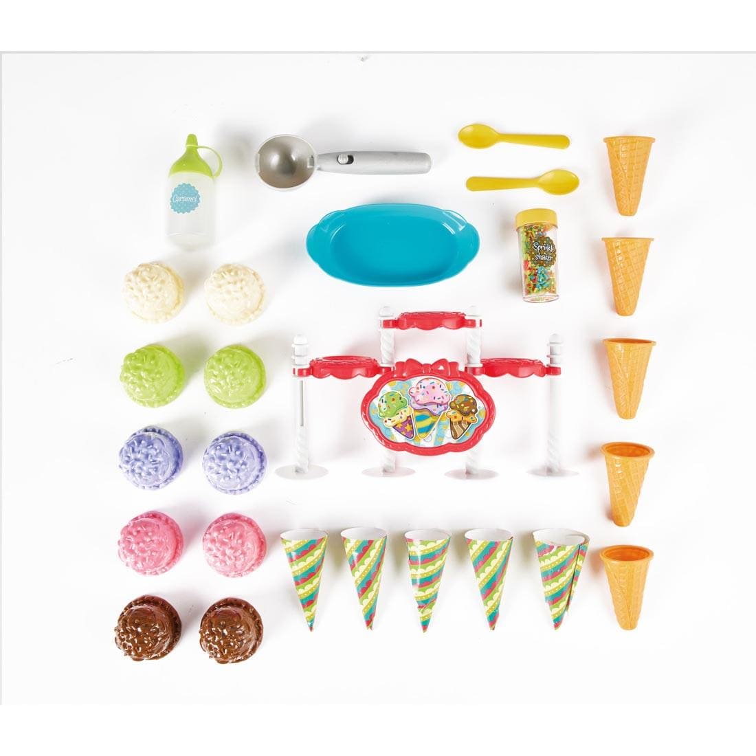 components of the Ice Cream Party Playset By Kidoozie