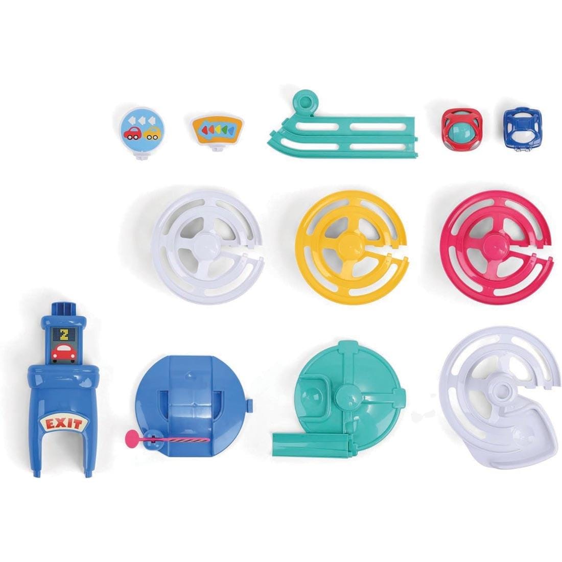 components of the Park 'N Roll Garage By Kidoozie