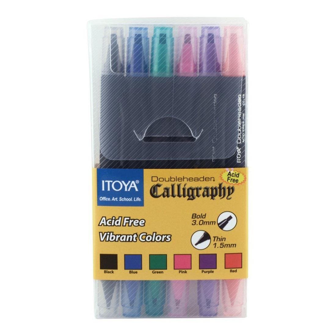 ITOYA Doubleheader Calligraphy Pens Vibrant Set